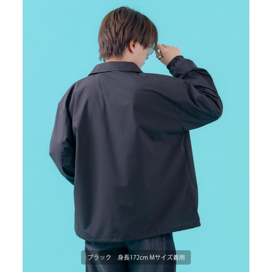 コーチジャケット メンズ SIDEWAY STANCE サイドウェイスタンス ナイロン  アメカジ スケーター ストリート 古着MIX 韓国ファッション ブラック ネイビー | improves | 05