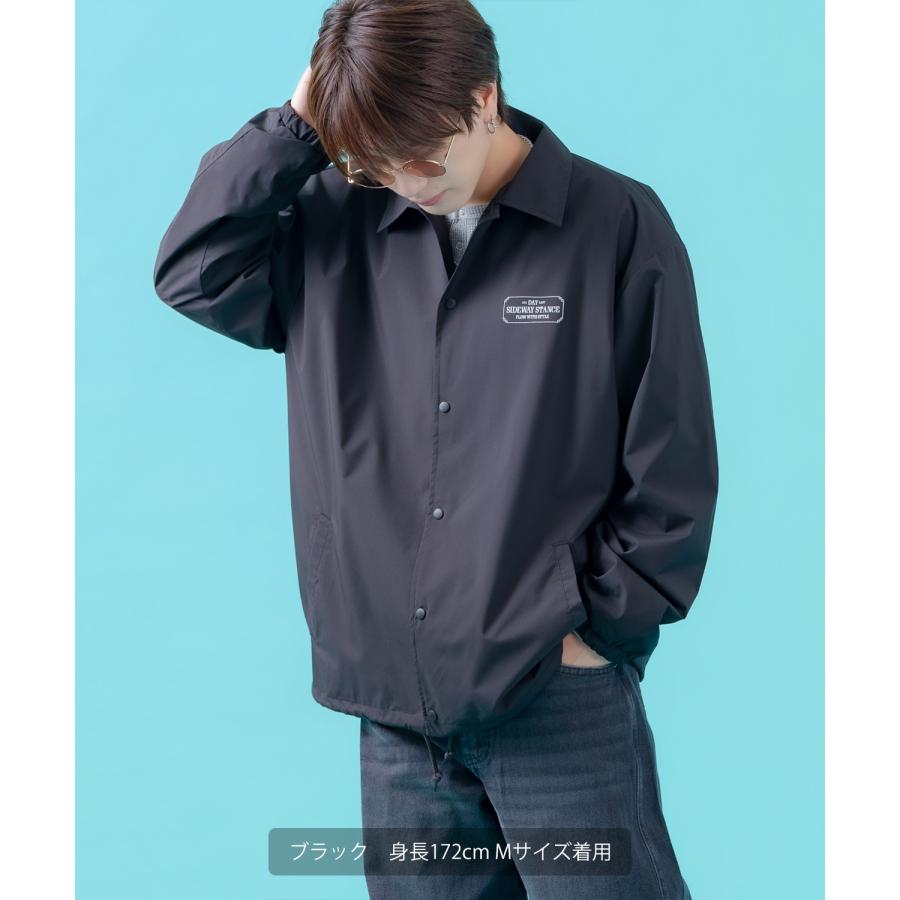 コーチジャケット メンズ SIDEWAY STANCE サイドウェイスタンス ナイロン  アメカジ スケーター ストリート 古着MIX 韓国ファッション ブラック ネイビー | improves | 06