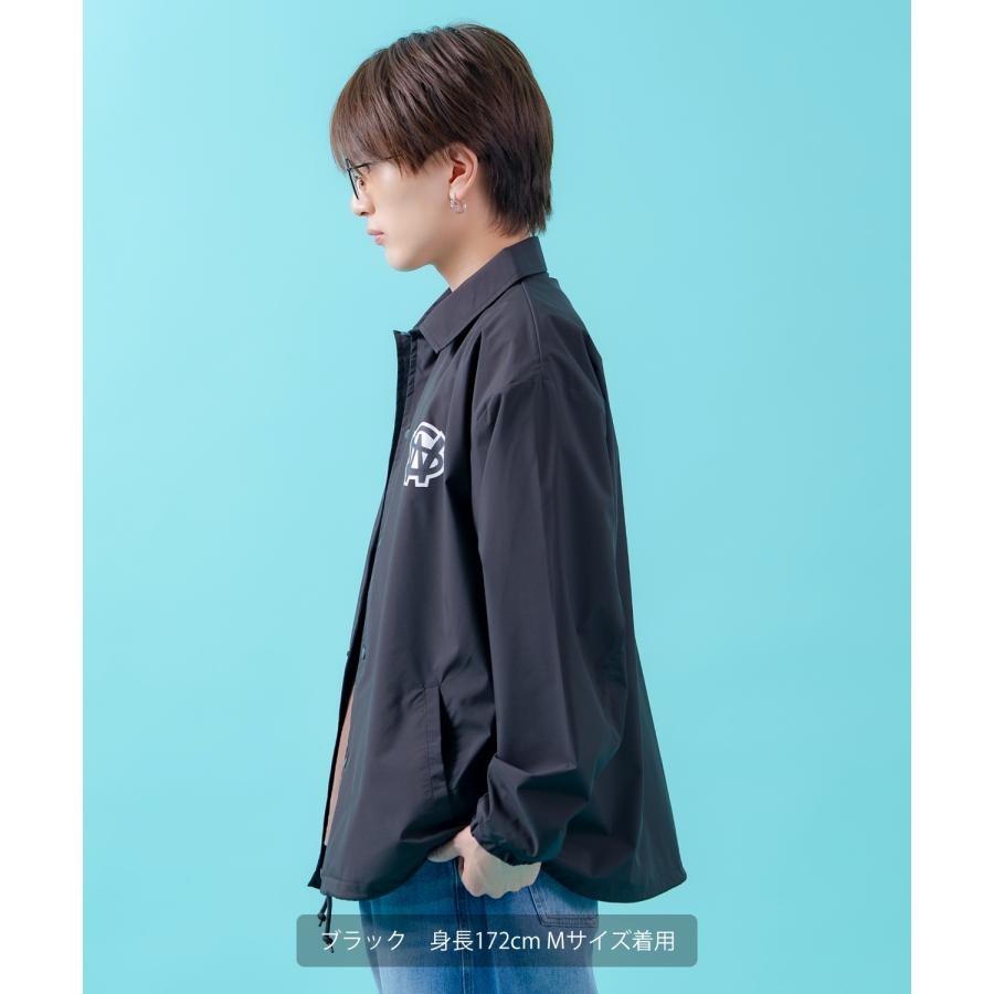 コーチジャケット メンズ SIDEWAY STANCE サイドウェイスタンス ナイロン  アメカジ スケーター ストリート 古着MIX 韓国ファッション ブラック ライトグレー | improves | 05