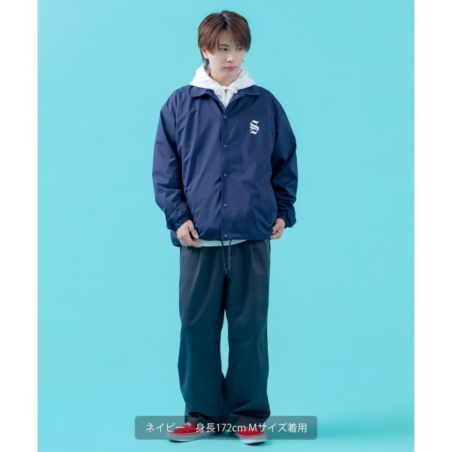 コーチジャケット メンズ SIDEWAY STANCE サイドウェイスタンス ナイロン  アメカジ スケーター ストリート 古着MIX 韓国ファッション ブラック ネイビー | improves | 14