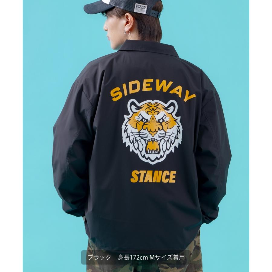 コーチジャケット メンズ SIDEWAY STANCE サイドウェイスタンス ナイロン  アメカジ スケーター ストリート 古着MIX 韓国ファッション ブラック ネイビー | improves | 03