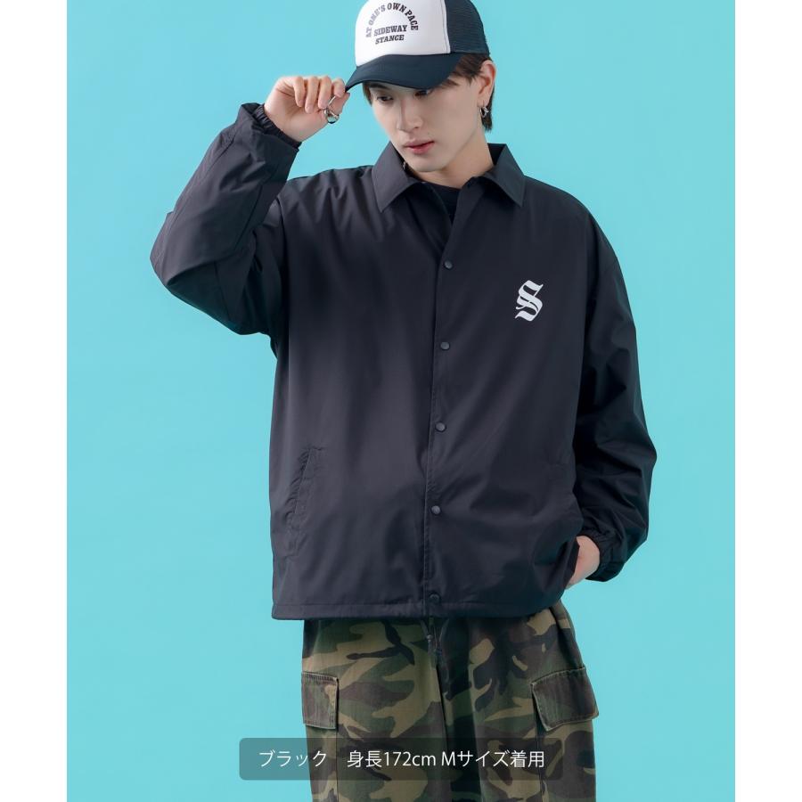 コーチジャケット メンズ SIDEWAY STANCE サイドウェイスタンス ナイロン  アメカジ スケーター ストリート 古着MIX 韓国ファッション ブラック ネイビー | improves | 06
