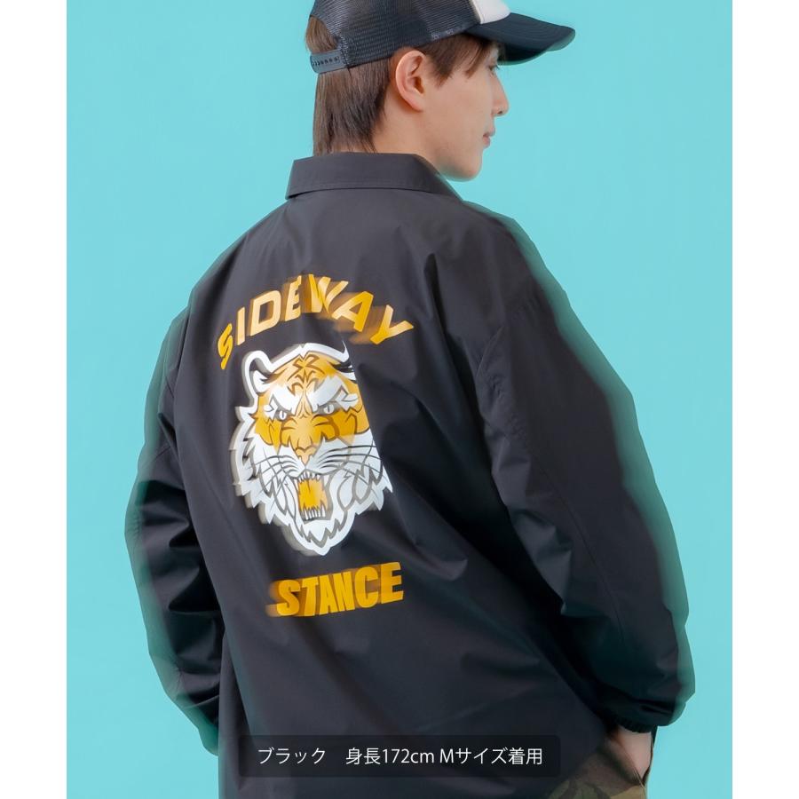 コーチジャケット メンズ SIDEWAY STANCE サイドウェイスタンス ナイロン  アメカジ スケーター ストリート 古着MIX 韓国ファッション ブラック ネイビー | improves | 09