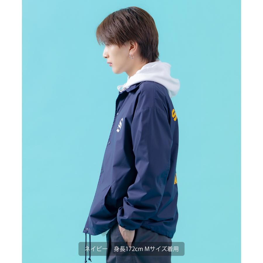 コーチジャケット メンズ SIDEWAY STANCE サイドウェイスタンス ナイロン  アメカジ スケーター ストリート 古着MIX 韓国ファッション ブラック ネイビー | improves | 11