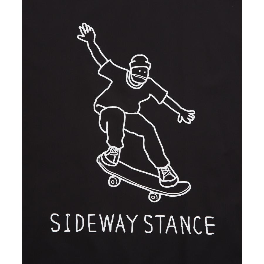 コーチジャケット メンズ SIDEWAY STANCE サイドウェイスタンス ナイロン  アメカジ スケーター ストリート 古着MIX 韓国ファッション ブラック ライトグレー | improves | 17