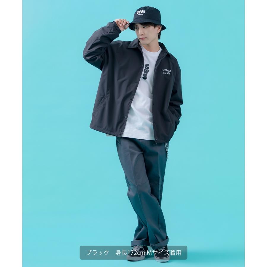コーチジャケット メンズ SIDEWAY STANCE サイドウェイスタンス ナイロン  アメカジ スケーター ストリート 古着MIX 韓国ファッション ブラック ライトグレー | improves | 09