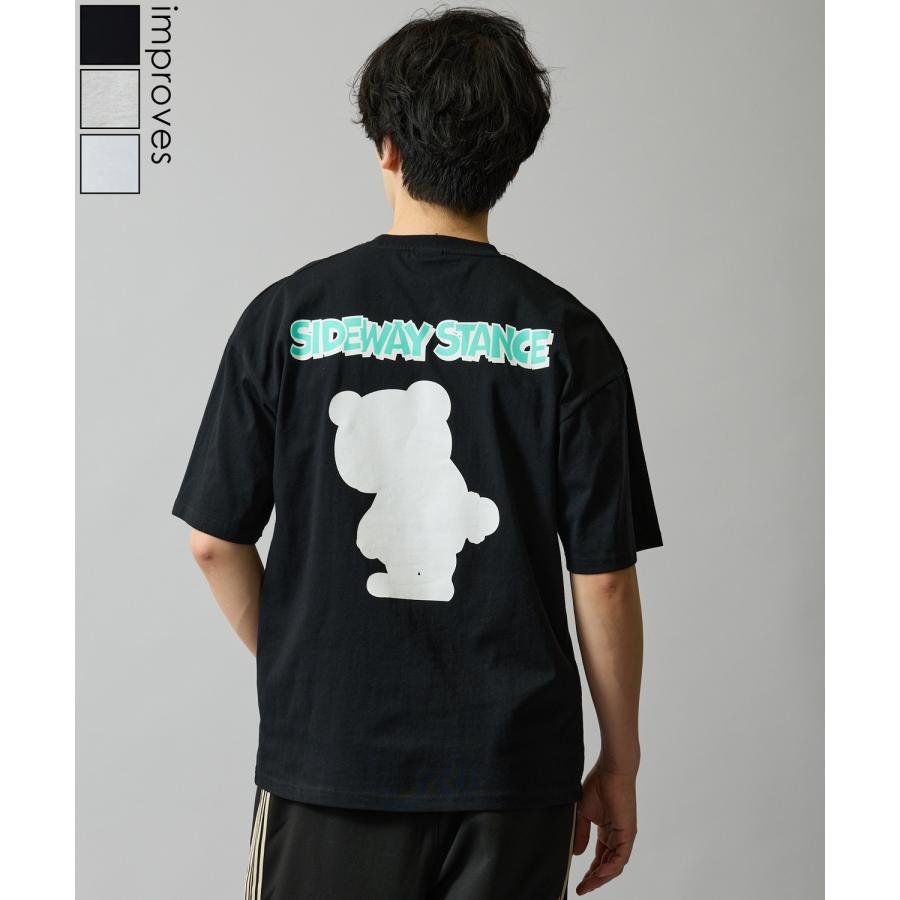 半袖Tシャツ メンズ SIDEWAY STANCE サイドウェイスタンス オリジナルプリント ベアシルエット 半袖Tシャツ カットソー カジュアル アメカジ ストリート | improves