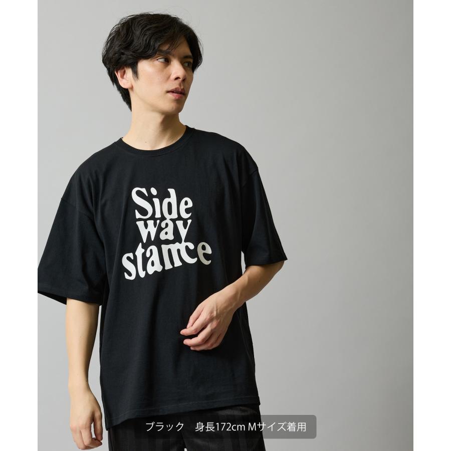 半袖Tシャツ メンズ SIDEWAY STANCE サイドウェイスタンス オリジナルプリント ウェーブカレッジロゴ 半袖Tシャツ カットソー カジュアル アメカジ ストリート | improves | 04