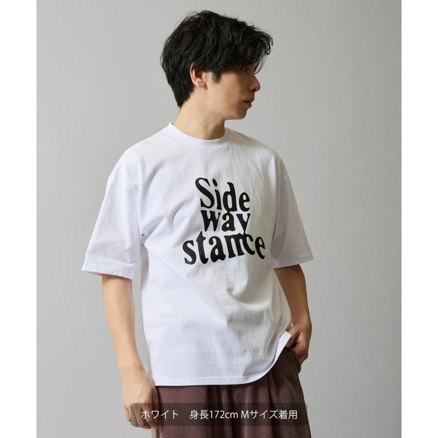 半袖Tシャツ メンズ SIDEWAY STANCE サイドウェイスタンス オリジナルプリント ウェーブカレッジロゴ 半袖Tシャツ カットソー カジュアル アメカジ ストリート | improves | 10
