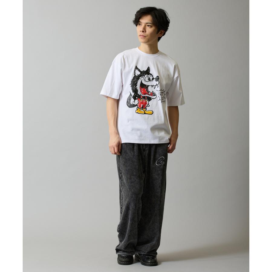 半袖Tシャツ メンズ SIDEWAY STANCE サイドウェイスタンス オリジナルプリント クレヨンウルフ 半袖Tシャツ カットソー カジュアル アメカジ ストリート | improves | 13