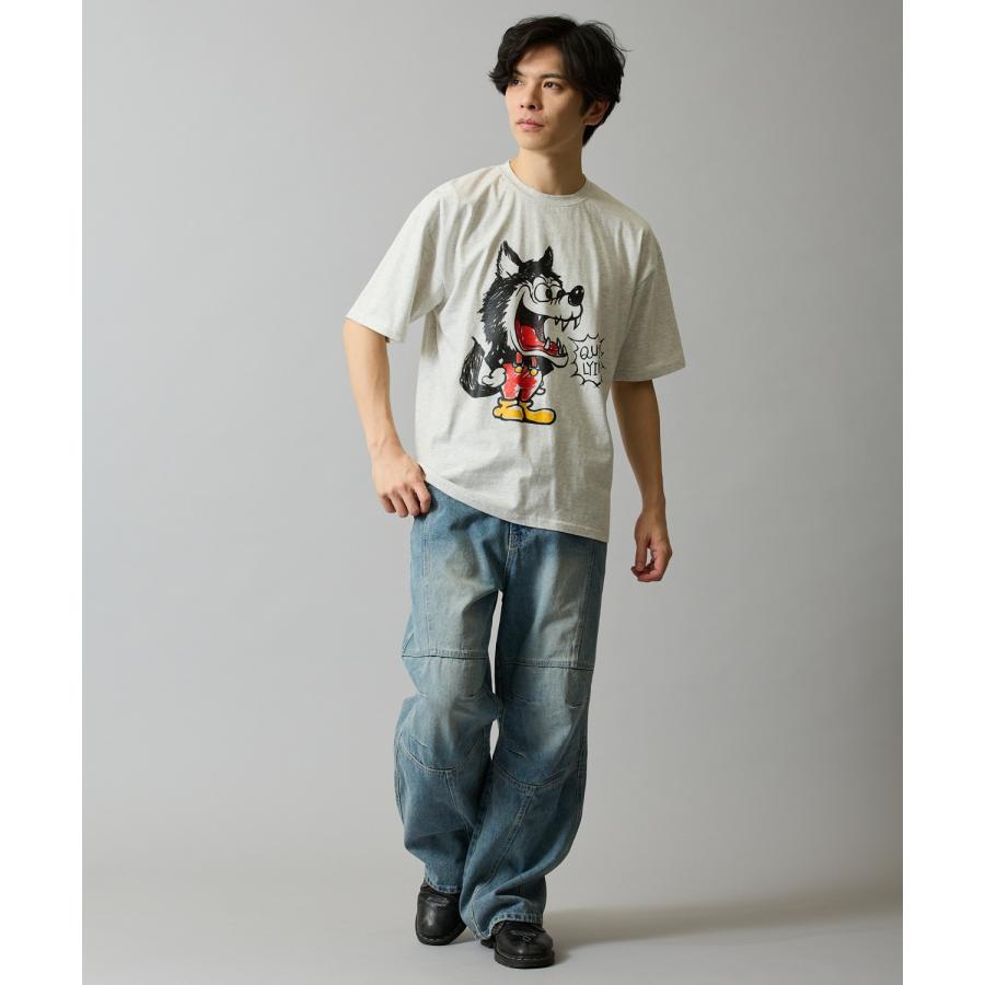 半袖Tシャツ メンズ SIDEWAY STANCE サイドウェイスタンス オリジナルプリント クレヨンウルフ 半袖Tシャツ カットソー カジュアル アメカジ ストリート | improves | 08