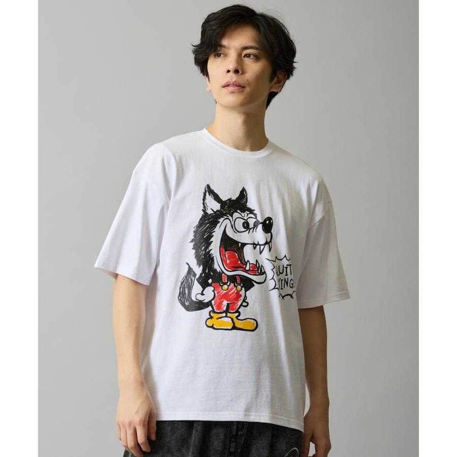 半袖Tシャツ メンズ SIDEWAY STANCE サイドウェイスタンス オリジナルプリント クレヨンウルフ 半袖Tシャツ カットソー カジュアル アメカジ ストリート | improves | 09