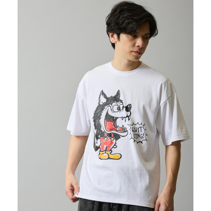 半袖Tシャツ メンズ SIDEWAY STANCE サイドウェイスタンス オリジナルプリント クレヨンウルフ 半袖Tシャツ カットソー カジュアル アメカジ ストリート | improves | 10