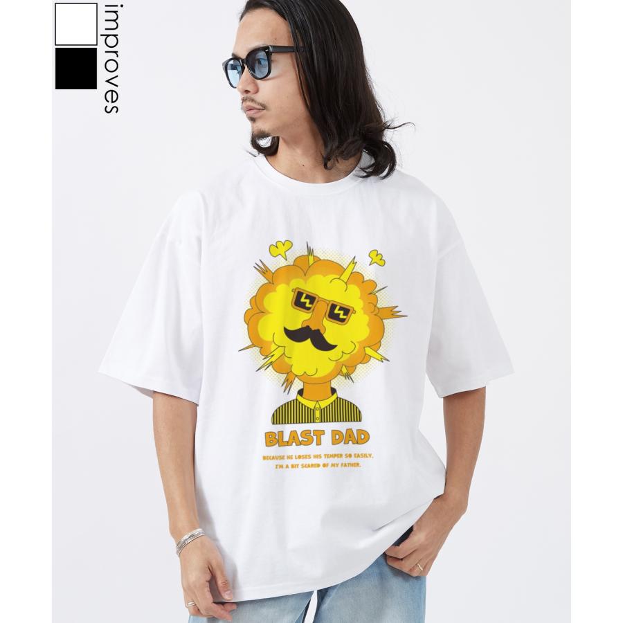 半袖Tシャツ メンズ SIDEWAY STANCE サイドウェイスタンス オリジナルプリント BLASTDAD 半袖Tシャツ カットソー カジュアル アメカジ ストリート スケーター | improves
