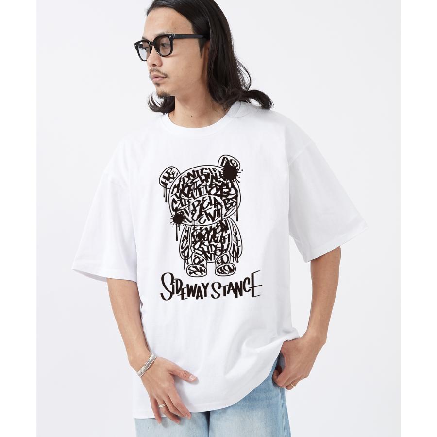 半袖Tシャツ メンズ SIDEWAY STANCE サイドウェイスタンス オリジナルプリント グラフィティーベアー 半袖Tシャツ カットソー カジュアル アメカジ ストリート | improves | 03