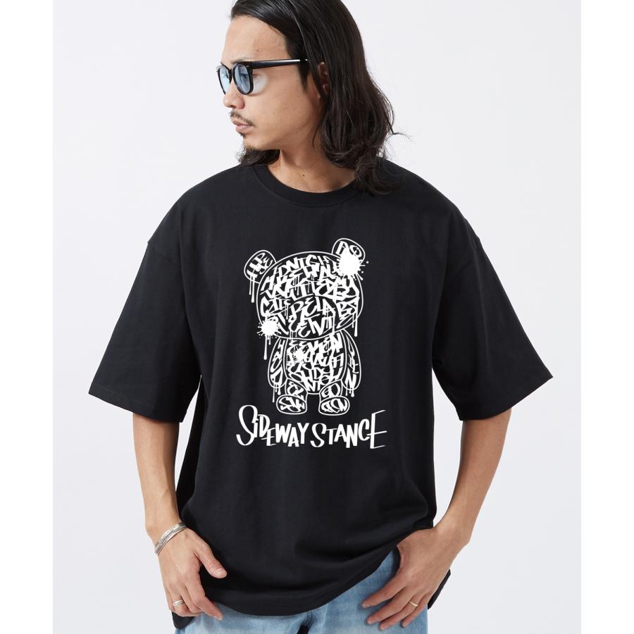 半袖Tシャツ メンズ SIDEWAY STANCE サイドウェイスタンス オリジナルプリント グラフィティーベアー 半袖Tシャツ カットソー カジュアル アメカジ ストリート | improves | 07
