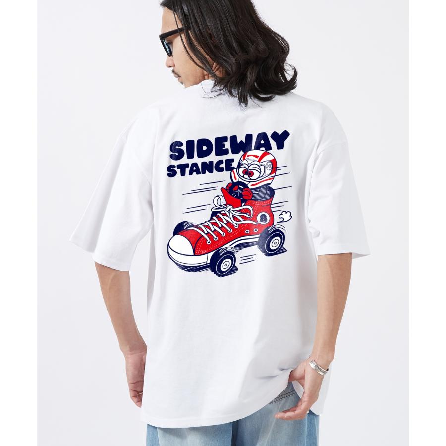 半袖Tシャツ メンズ SIDEWAY STANCE サイドウェイスタンス オリジナルプリント レーシングシューズ 半袖Tシャツ カットソー カジュアル アメカジ ストリート | improves | 04