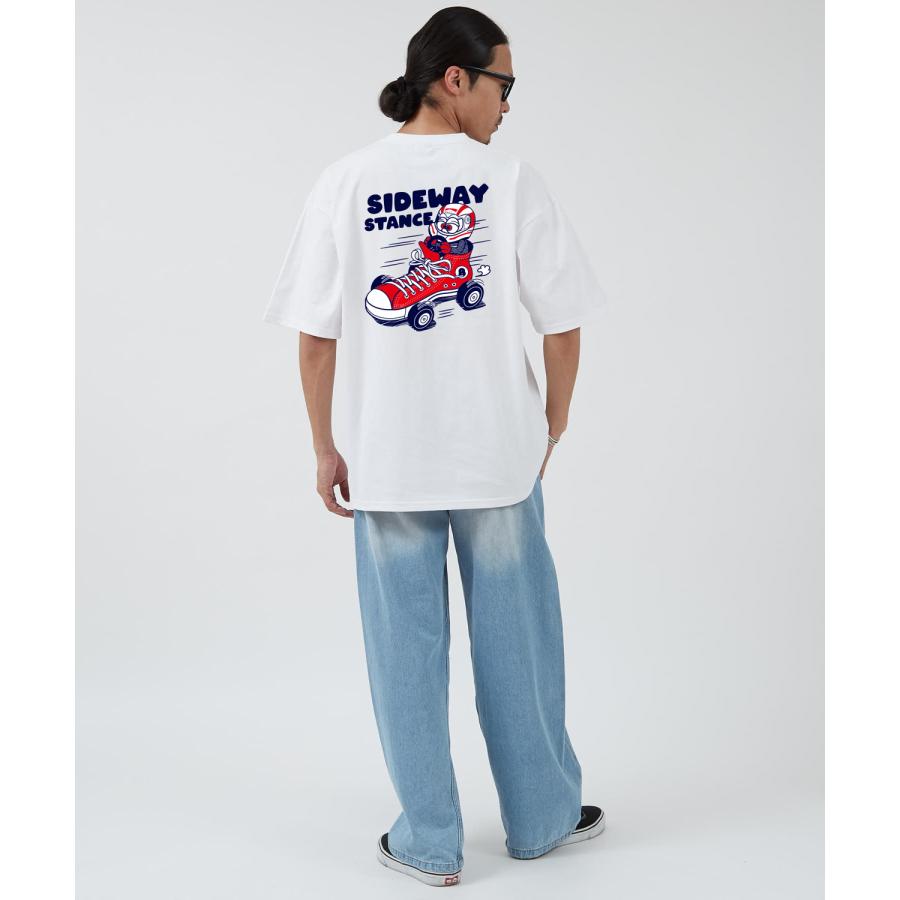 半袖Tシャツ メンズ SIDEWAY STANCE サイドウェイスタンス オリジナルプリント レーシングシューズ 半袖Tシャツ カットソー カジュアル アメカジ ストリート | improves | 07