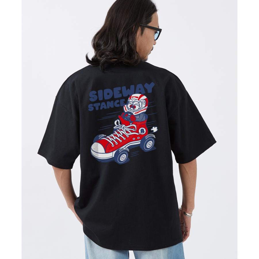 半袖Tシャツ メンズ SIDEWAY STANCE サイドウェイスタンス オリジナルプリント レーシングシューズ 半袖Tシャツ カットソー カジュアル アメカジ ストリート | improves | 09