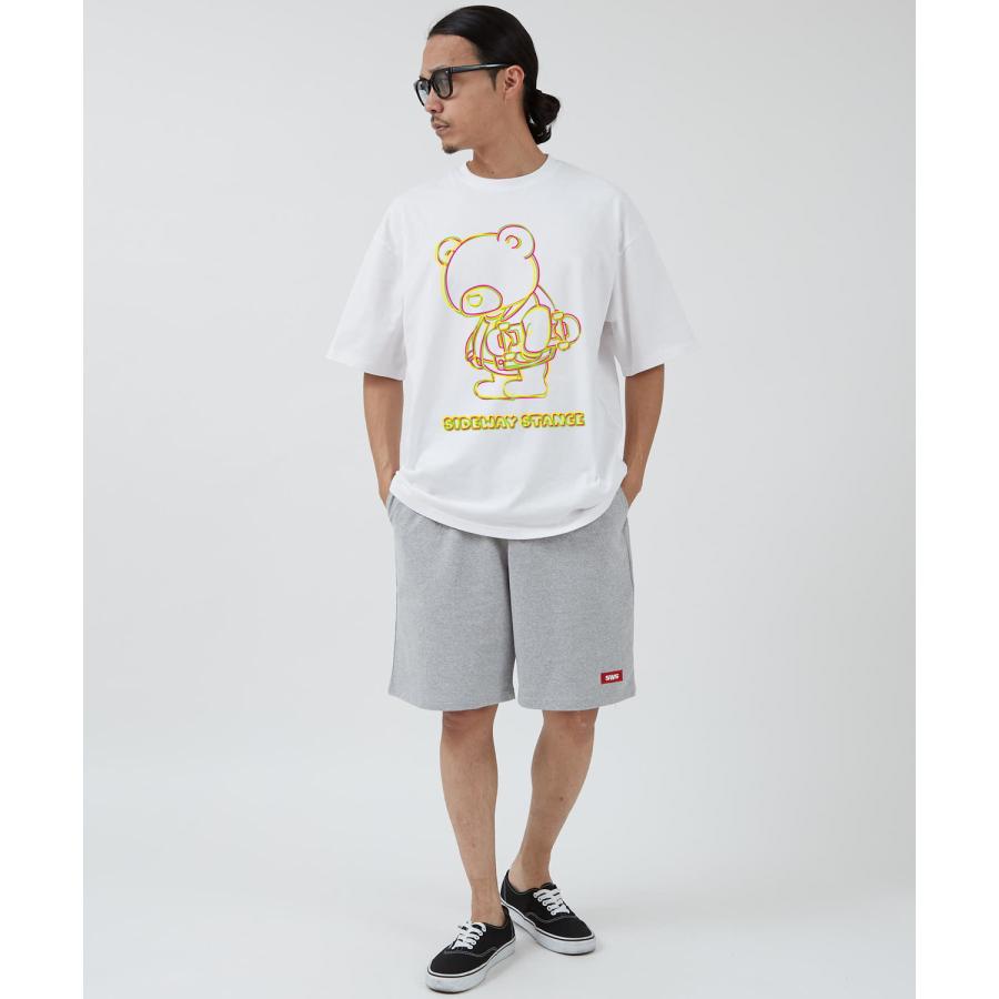 半袖Tシャツ メンズ SIDEWAY STANCE サイドウェイスタンス オリジナルプリント ネオンダウナーベアー 半袖Tシャツ カットソー カジュアル アメカジ ストリート | improves | 06