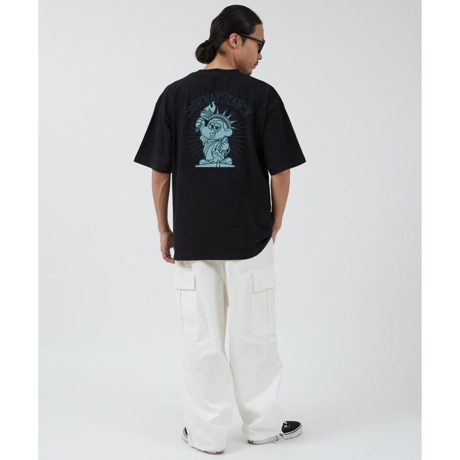 半袖Tシャツ メンズ SIDEWAY STANCE サイドウェイスタンス オリジナルプリント 自由の女神 半袖Tシャツ カットソー カジュアル アメカジ ストリート | improves | 12