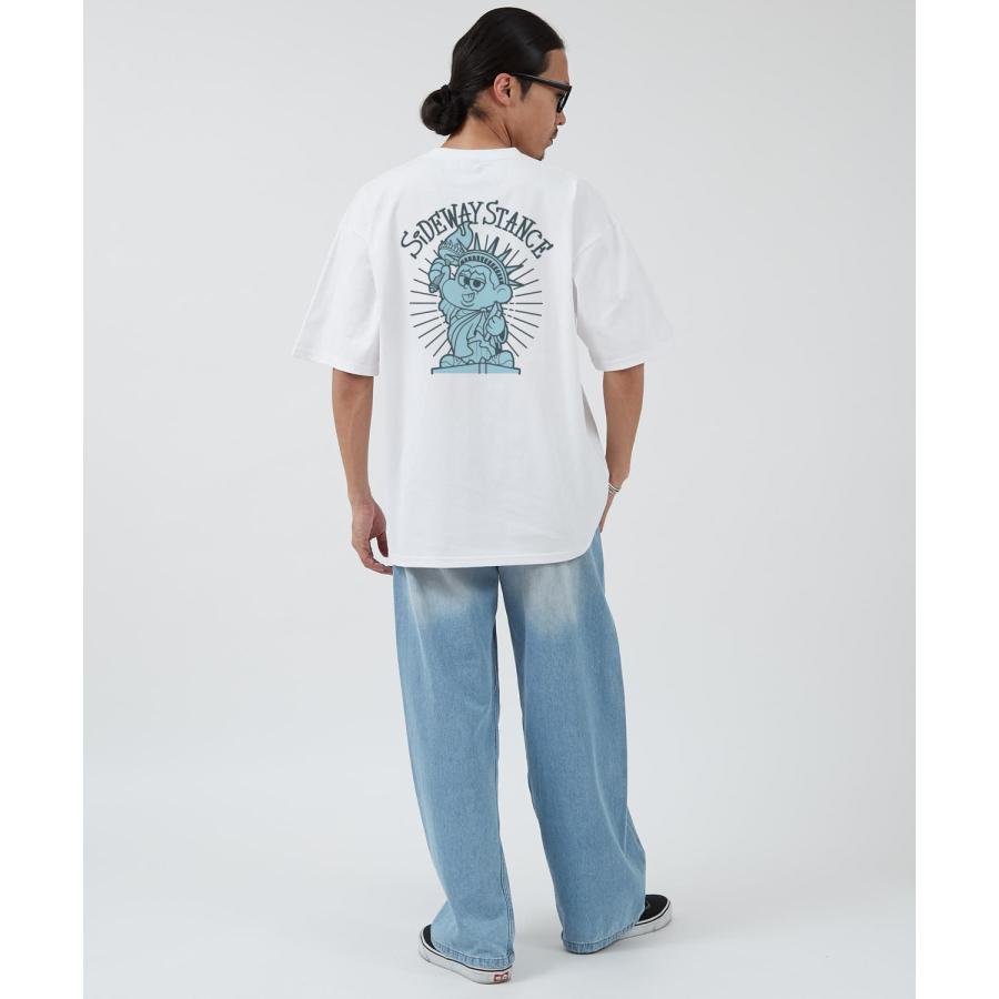 半袖Tシャツ メンズ SIDEWAY STANCE サイドウェイスタンス オリジナルプリント 自由の女神 半袖Tシャツ カットソー カジュアル アメカジ ストリート | improves | 07