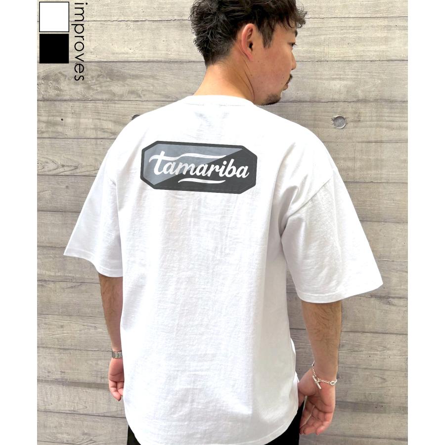 半袖Tシャツ メンズ SIDEWAY STANCE サイドウェイスタンス 古着屋tamariba監修 オリジナルプリント tamaribaツートーンバックロゴ 半袖Tシャツ カットソー | improves
