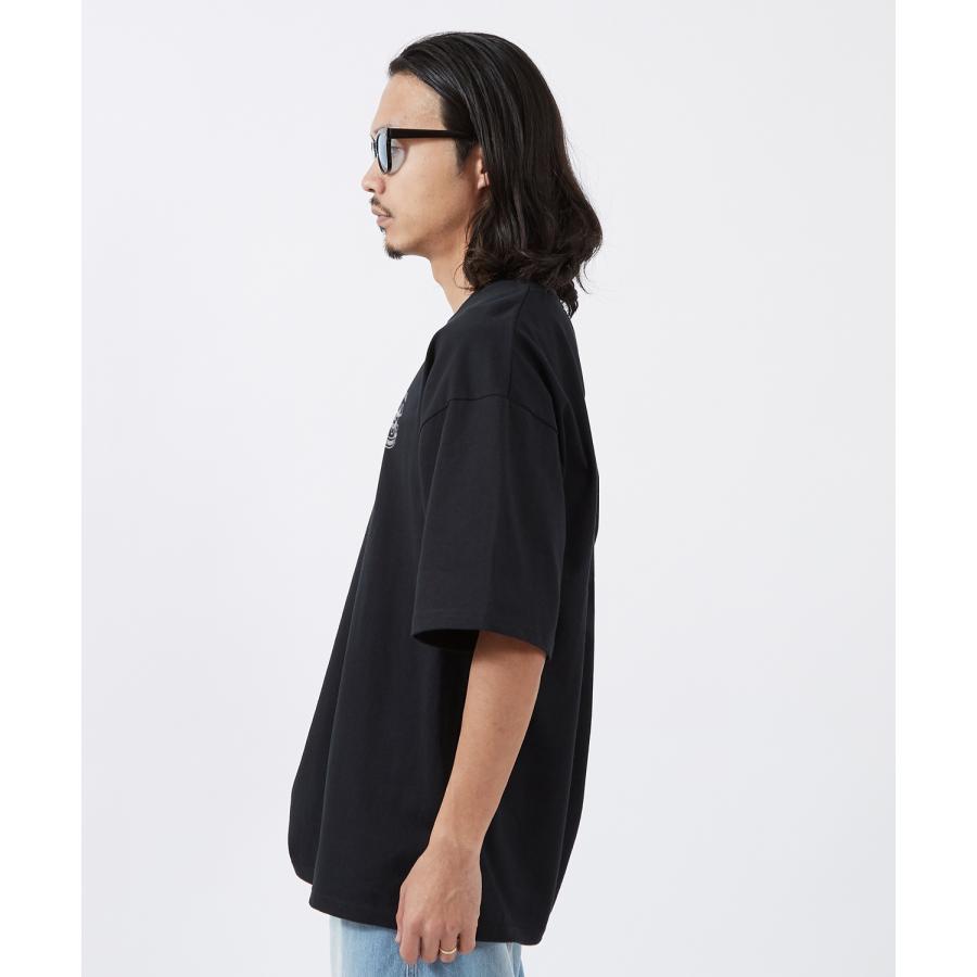半袖Tシャツ メンズ SIDEWAY STANCE サイドウェイスタンス  ワンポイント ドクロ オリジナルプリント カジュアル アメカジ ストリート ワーク ブラック ホワイト | improves | 09