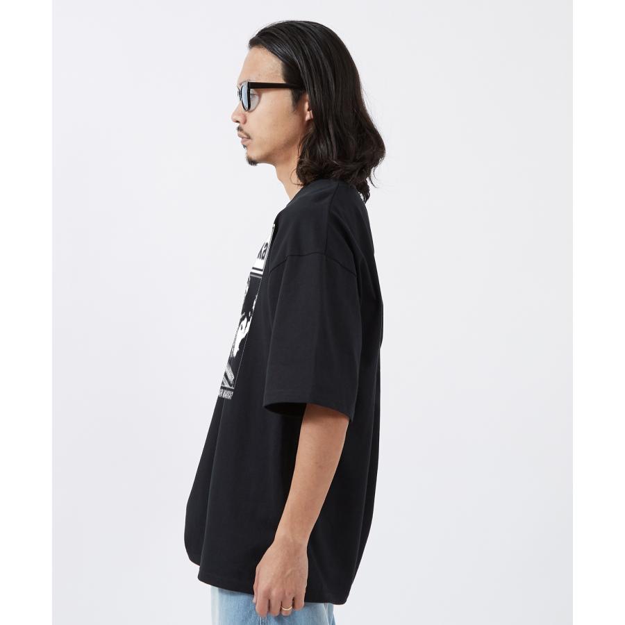 半袖Tシャツ メンズ SIDEWAY STANCE サイドウェイスタンス レトロ オマージュ パロ 大阪 プリント  カジュアル アメカジ ストリート ブラック ホワイト | improves | 09