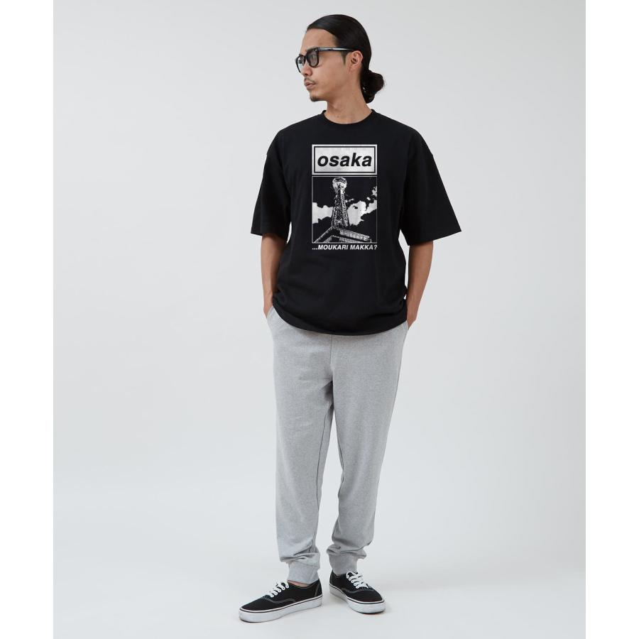半袖Tシャツ メンズ SIDEWAY STANCE サイドウェイスタンス レトロ オマージュ パロ 大阪 プリント  カジュアル アメカジ ストリート ブラック ホワイト | improves | 10