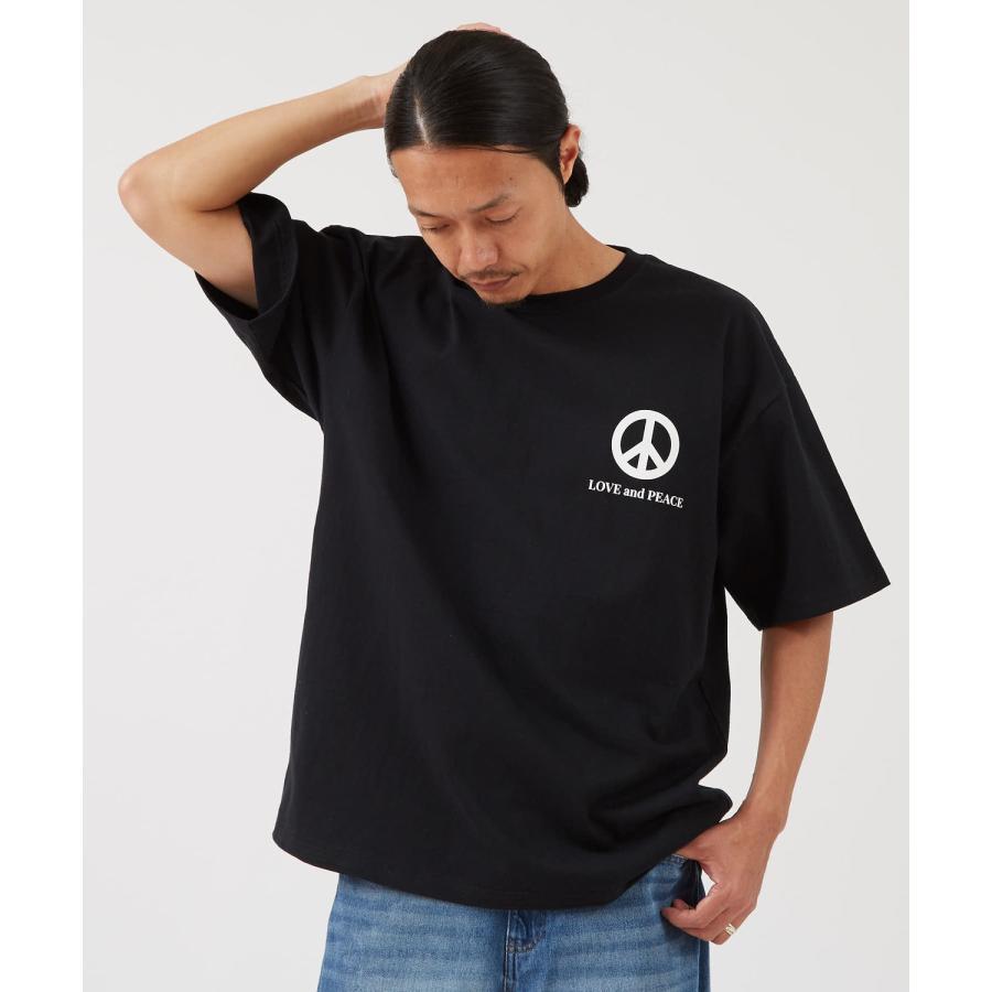 半袖Tシャツ メンズ SIDEWAY STANCE サイドウェイスタンス オリジナルプリント ラブ・アンド・ピース 半袖Tシャツ カットソー カジュアル ストリート スケーター | improves | 03