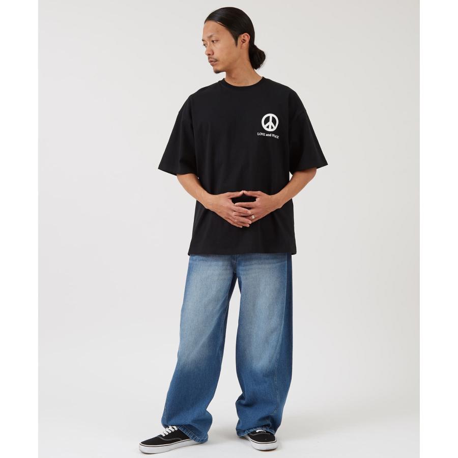 半袖Tシャツ メンズ SIDEWAY STANCE サイドウェイスタンス オリジナルプリント ラブ・アンド・ピース 半袖Tシャツ カットソー カジュアル ストリート スケーター | improves | 05