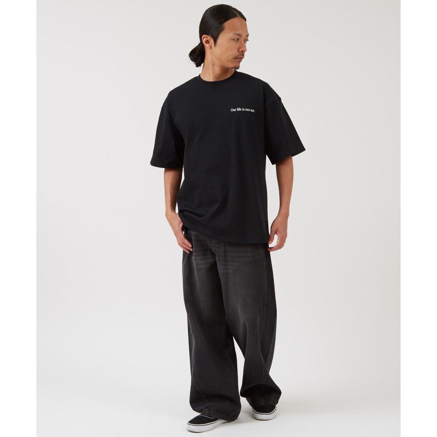 半袖Tシャツ メンズ SIDEWAY STANCE サイドウェイスタンス オリジナルプリント Our life is our art 半袖Tシャツ カットソー カジュアル ストリート スケーター | improves | 10