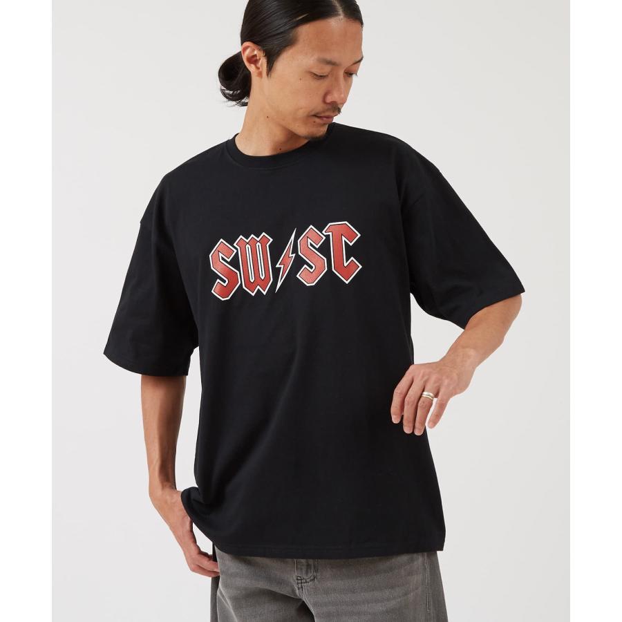半袖Tシャツ メンズ レディース カレッジロゴ プリント サイドウェイスタンス ビッグシルエット ストリート 韓国ファッション 古着MIX 定番 | improves | 03