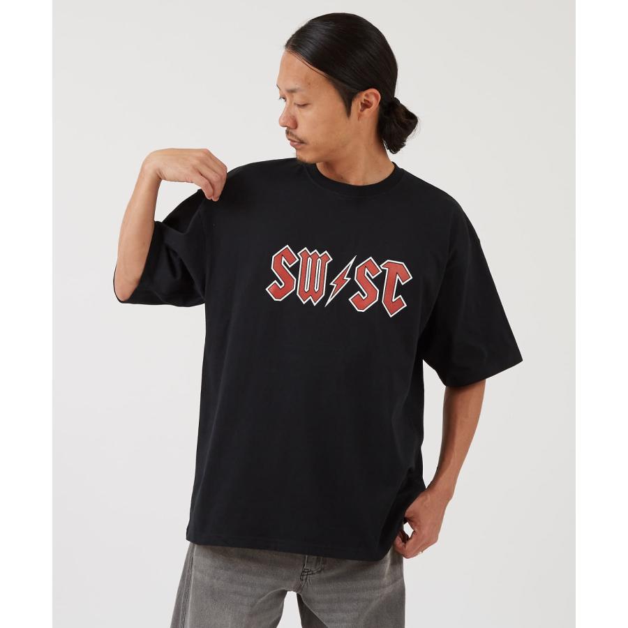 半袖Tシャツ メンズ レディース カレッジロゴ プリント サイドウェイスタンス ビッグシルエット ストリート 韓国ファッション 古着MIX 定番 | improves | 04