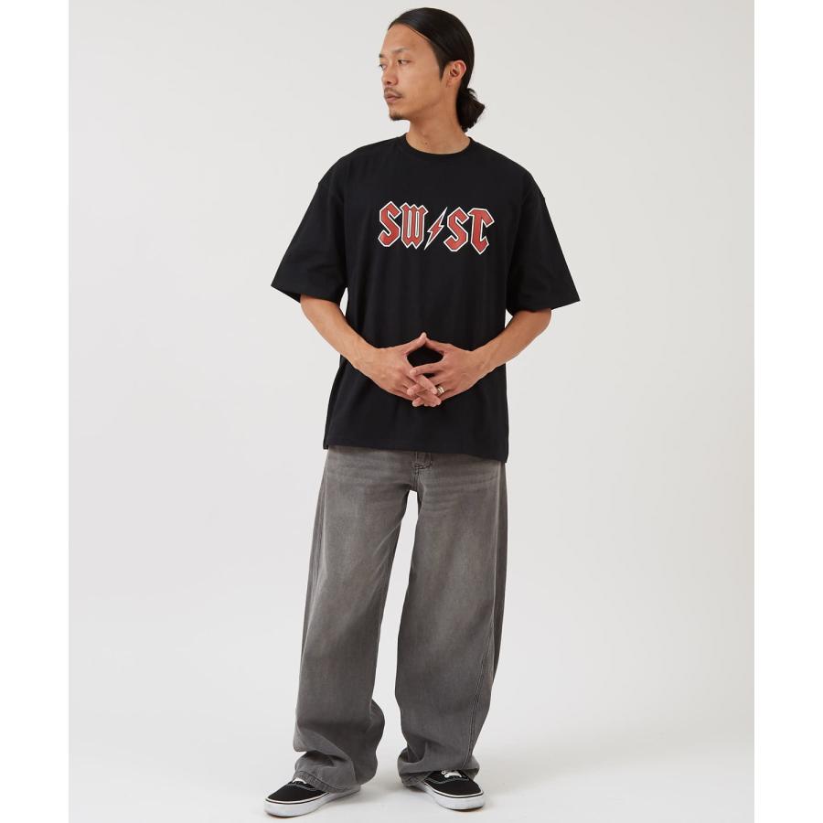 半袖Tシャツ メンズ レディース カレッジロゴ プリント サイドウェイスタンス ビッグシルエット ストリート 韓国ファッション 古着MIX 定番 | improves | 06