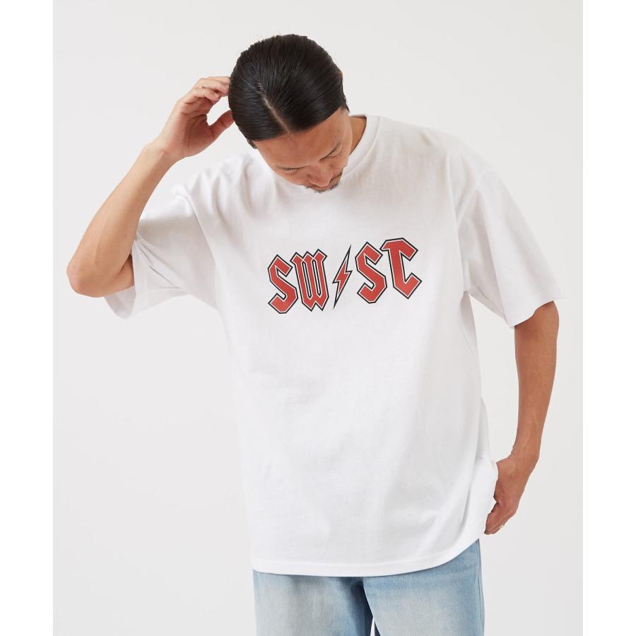 半袖Tシャツ メンズ レディース カレッジロゴ プリント サイドウェイスタンス ビッグシルエット ストリート 韓国ファッション 古着MIX 定番 | improves | 07