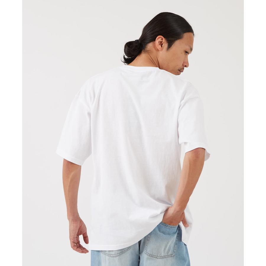 半袖Tシャツ メンズ レディース カレッジロゴ プリント サイドウェイスタンス ビッグシルエット ストリート 韓国ファッション 古着MIX 定番 | improves | 08