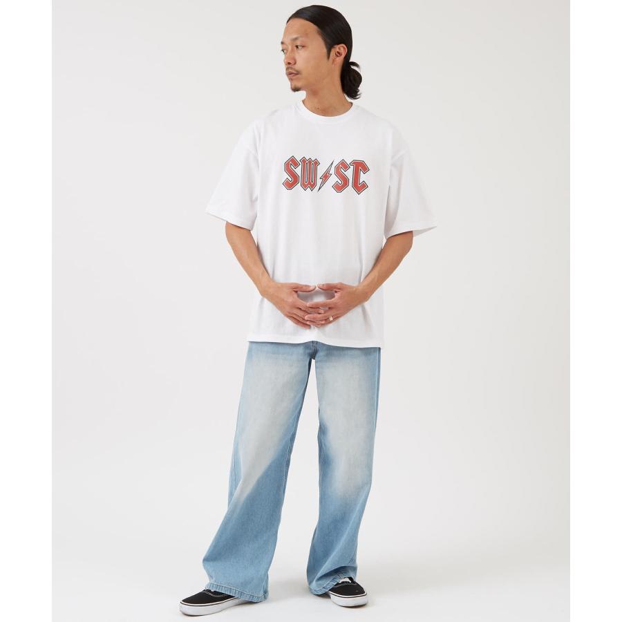 半袖Tシャツ メンズ レディース カレッジロゴ プリント サイドウェイスタンス ビッグシルエット ストリート 韓国ファッション 古着MIX 定番 | improves | 09