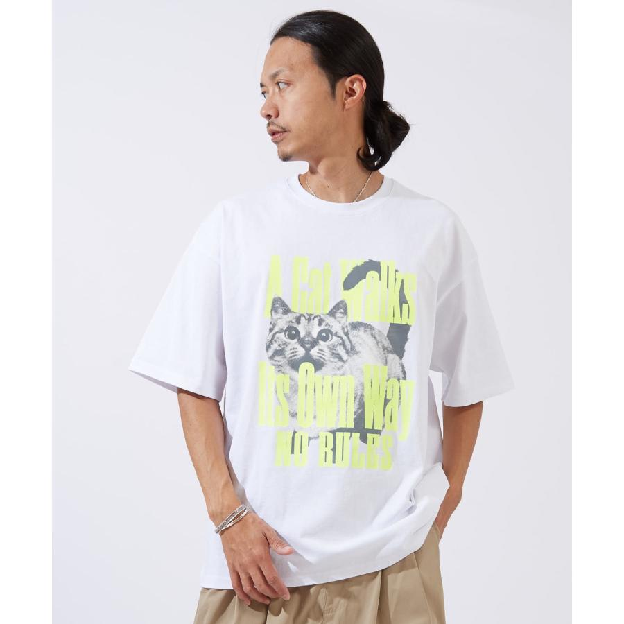 半袖Tシャツ メンズ SIDEWAY STANCE サイドウェイスタンス オリジナルプリント ネコグラフィック 半袖Tシャツ カットソー カジュアル ストリート スケーター | improves | 16