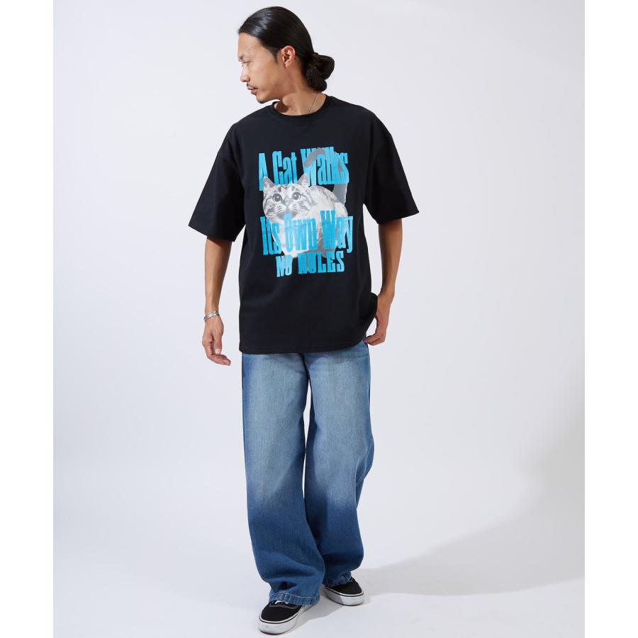半袖Tシャツ メンズ SIDEWAY STANCE サイドウェイスタンス オリジナルプリント ネコグラフィック 半袖Tシャツ カットソー カジュアル ストリート スケーター | improves | 06
