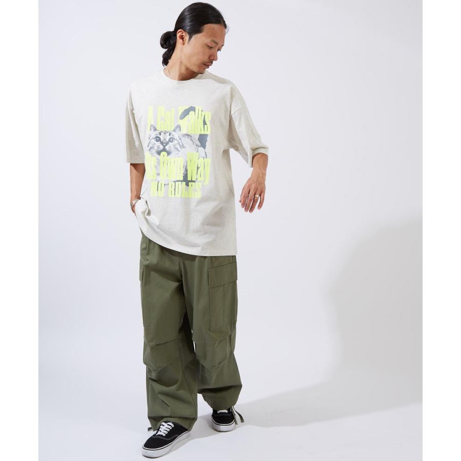 半袖Tシャツ メンズ SIDEWAY STANCE サイドウェイスタンス オリジナルプリント ネコグラフィック 半袖Tシャツ カットソー カジュアル ストリート スケーター | improves | 07