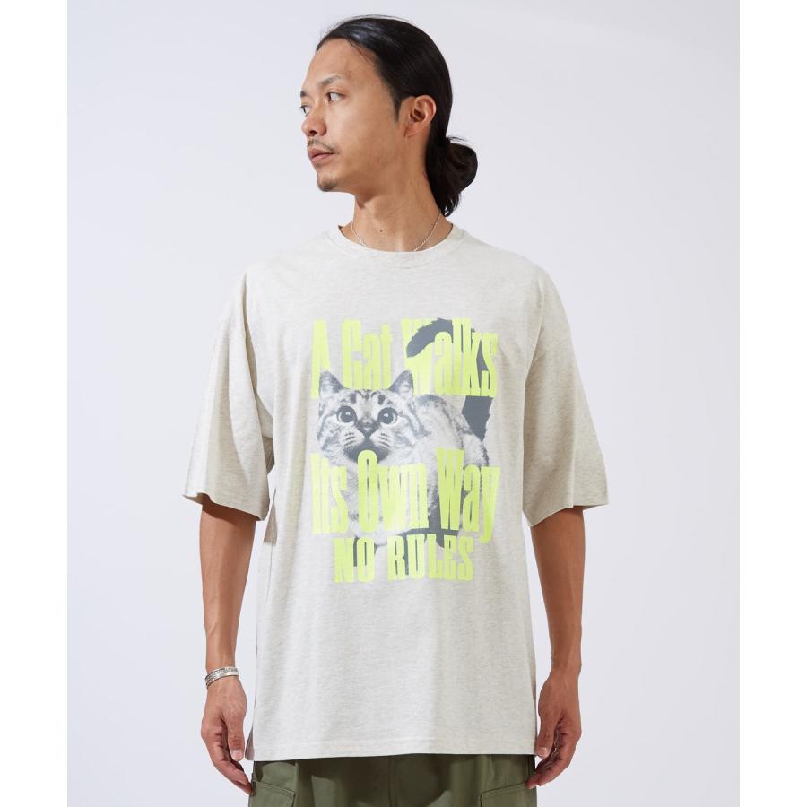 半袖Tシャツ メンズ SIDEWAY STANCE サイドウェイスタンス オリジナルプリント ネコグラフィック 半袖Tシャツ カットソー カジュアル ストリート スケーター | improves | 10