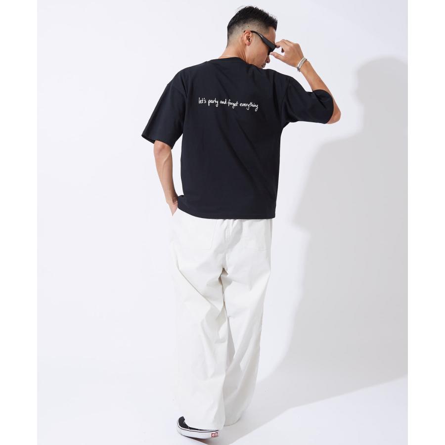 半袖Tシャツ メンズ レディース スカル刺しゅう バックプリント SIDEWAY STANCE オーバーサイズ ストリート | improves | 16