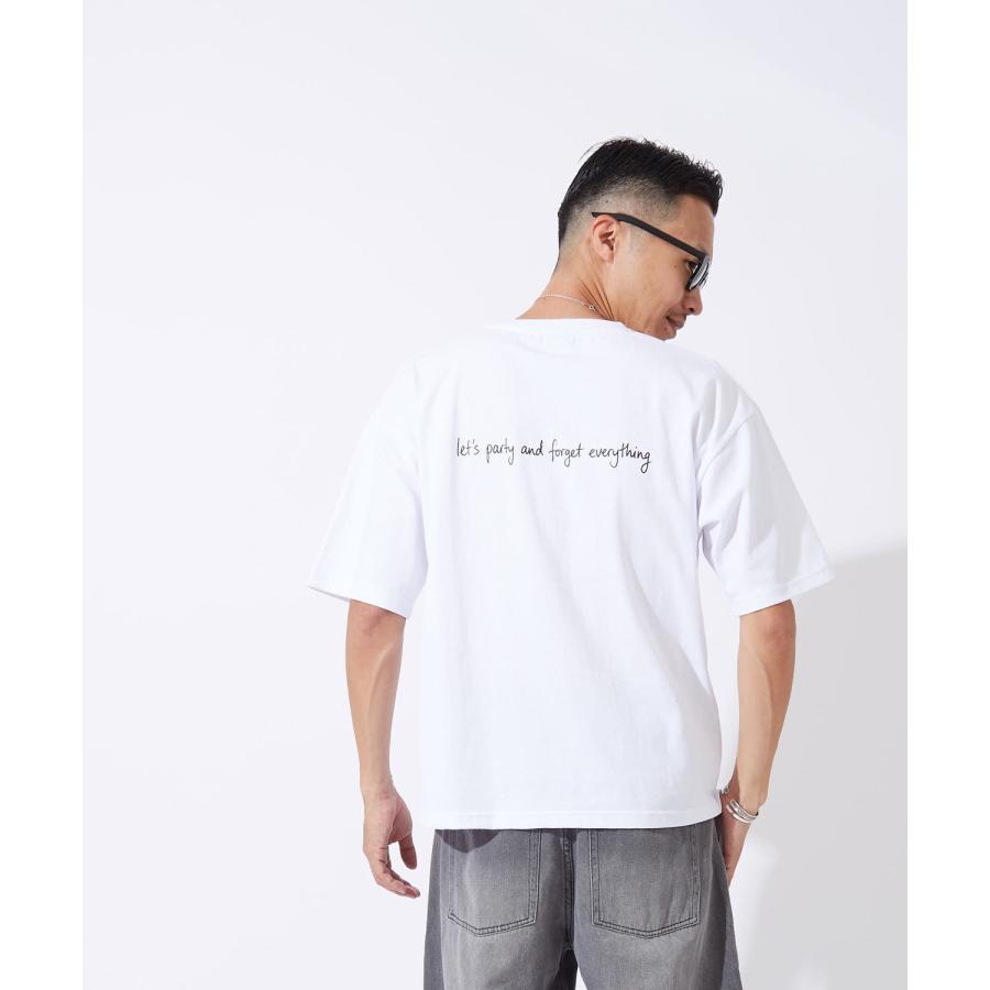 半袖Tシャツ メンズ レディース スカル刺しゅう バックプリント SIDEWAY STANCE オーバーサイズ ストリート | improves | 04