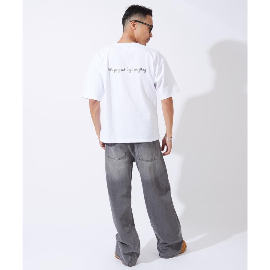 半袖Tシャツ メンズ レディース スカル刺しゅう バックプリント SIDEWAY STANCE オーバーサイズ ストリート | improves | 08