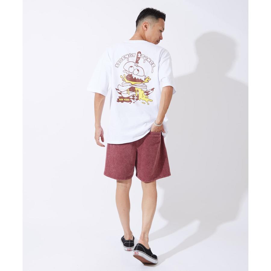 半袖Tシャツ メンズ レディース キルタイム ハンバーガー   ナイフ プリント 綿100 ビッグシルエット SIDEWAY STANCE オーバーサイズ ストリート 古着MIX | improves | 18