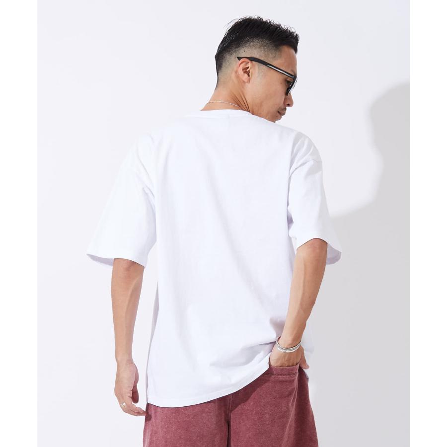 半袖Tシャツ メンズ レディース モノクロフラワー プリント 綿100 ビッグシルエット SIDEWAY STANCE オーバーサイズ ストリート 古着MIX | improves | 14