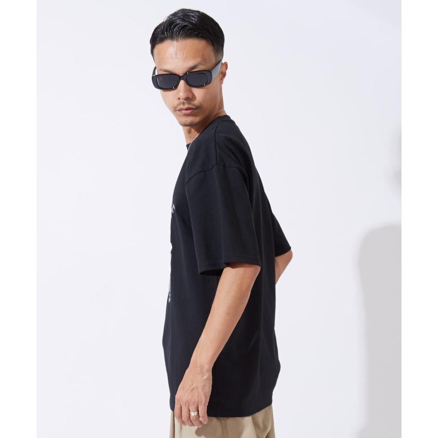 半袖Tシャツ メンズ レディース モノクロフラワー プリント 綿100 ビッグシルエット SIDEWAY STANCE オーバーサイズ ストリート 古着MIX | improves | 04