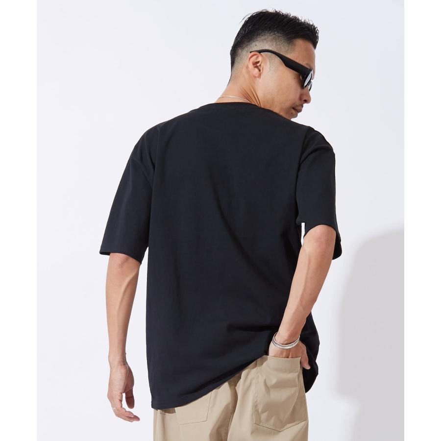 半袖Tシャツ メンズ レディース モノクロフラワー プリント 綿100 ビッグシルエット SIDEWAY STANCE オーバーサイズ ストリート 古着MIX | improves | 05